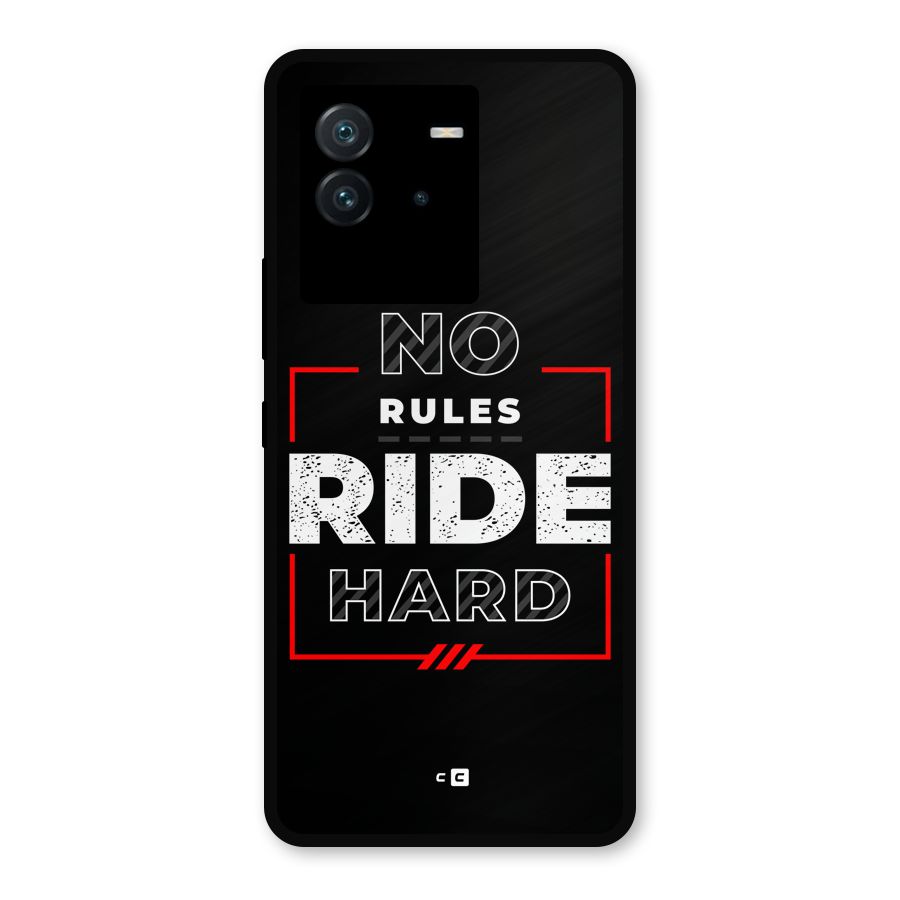 Rules Ride Hard Metal Back Case for iQOO Neo 6 5G