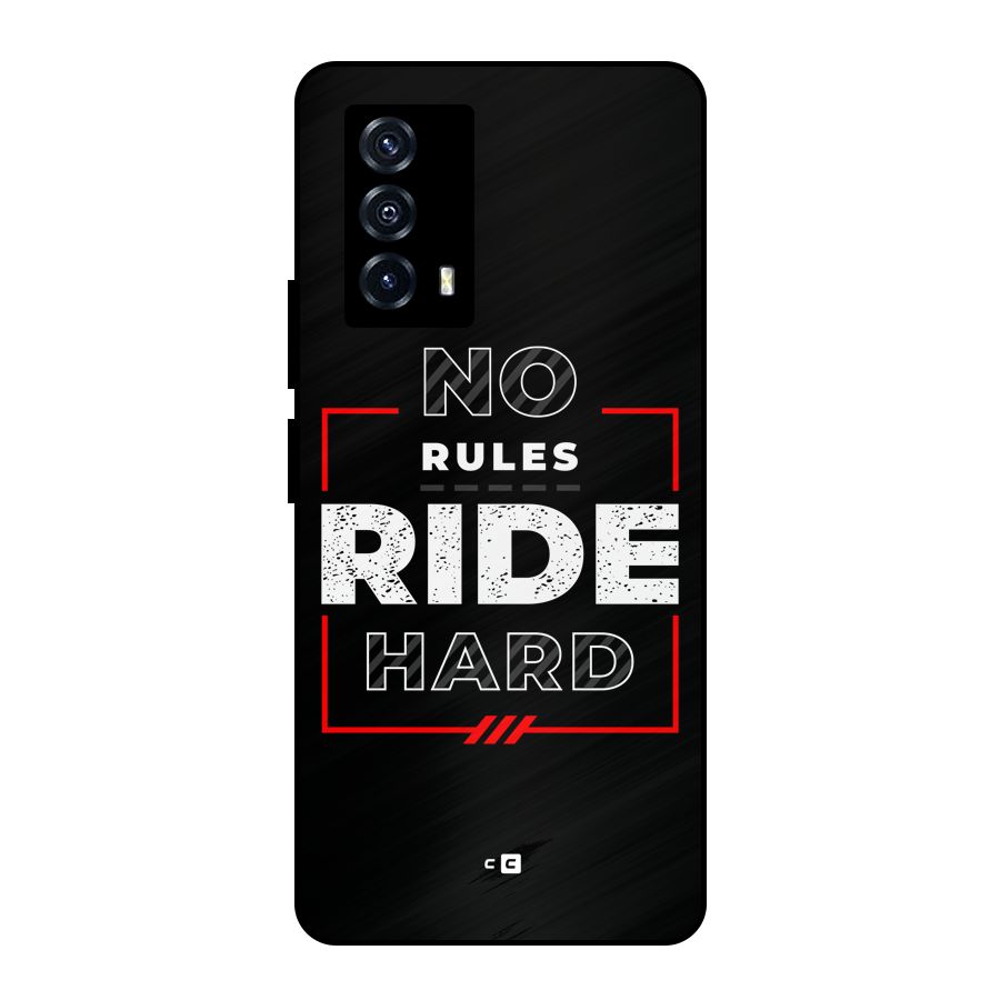 Rules Ride Hard Metal Back Case for iQOO Z5