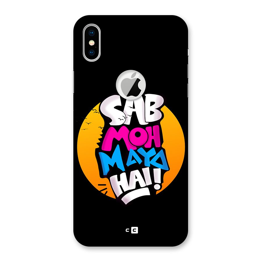 Sab Moh Maya Hai Back Case for iPhone XS Logo Cut