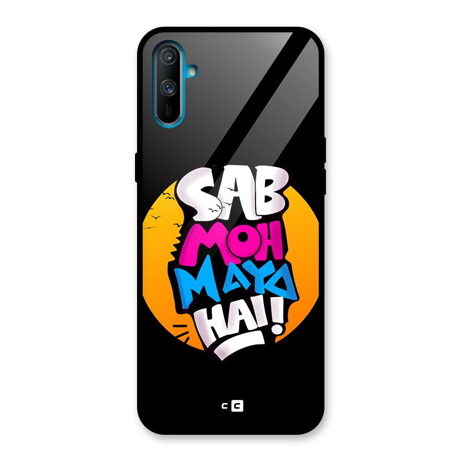 Sab Moh Maya Hai Glass Back Case for Realme C3