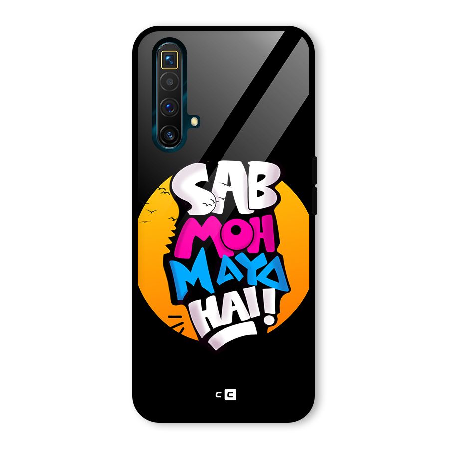 Sab Moh Maya Hai Glass Back Case for Realme X3