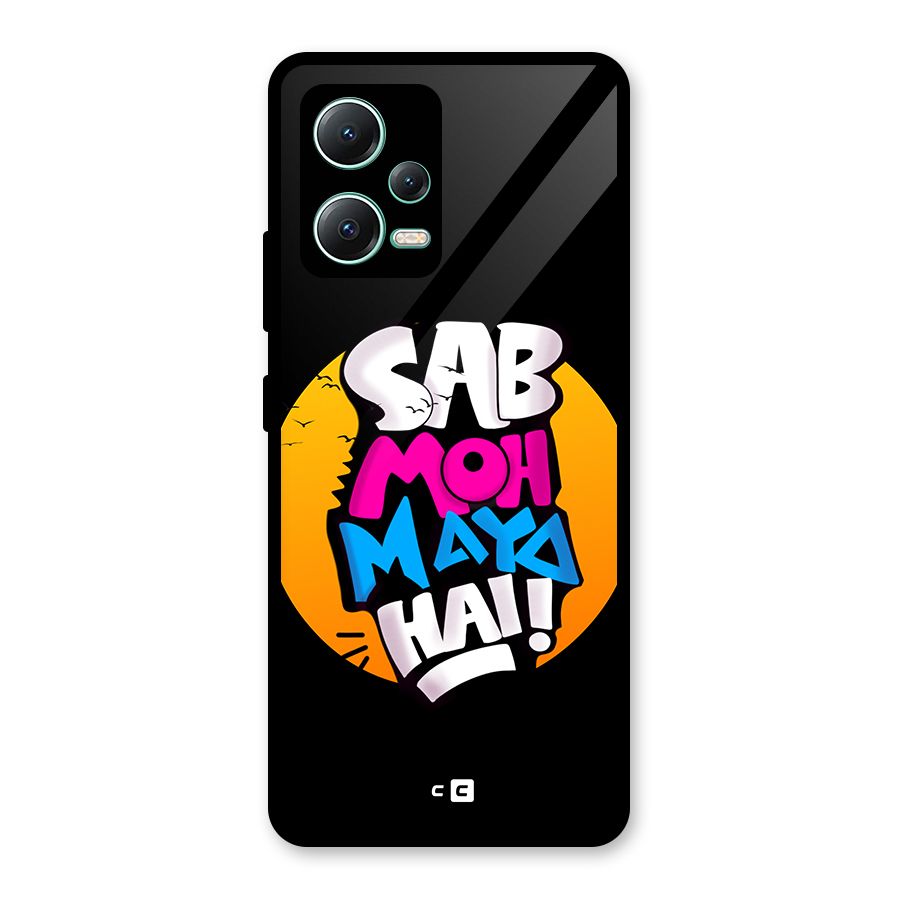 Sab Moh Maya Hai Glass Back Case for Redmi Note 12 5G
