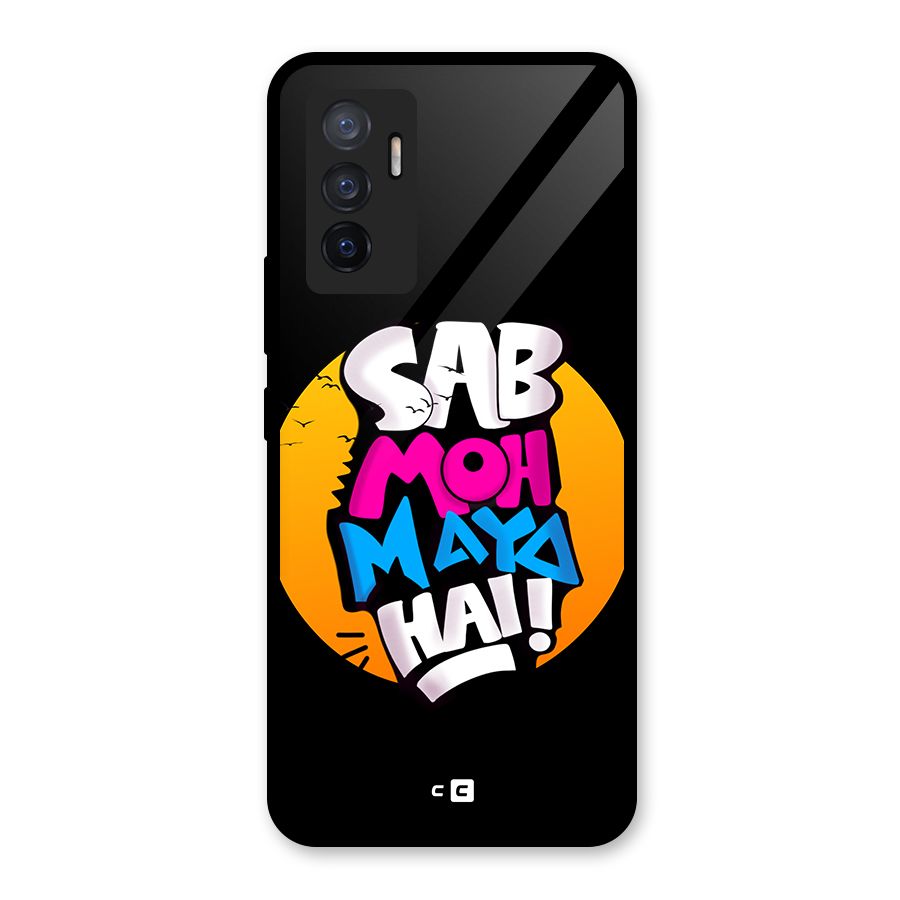 Sab Moh Maya Hai Glass Back Case for Vivo V23e