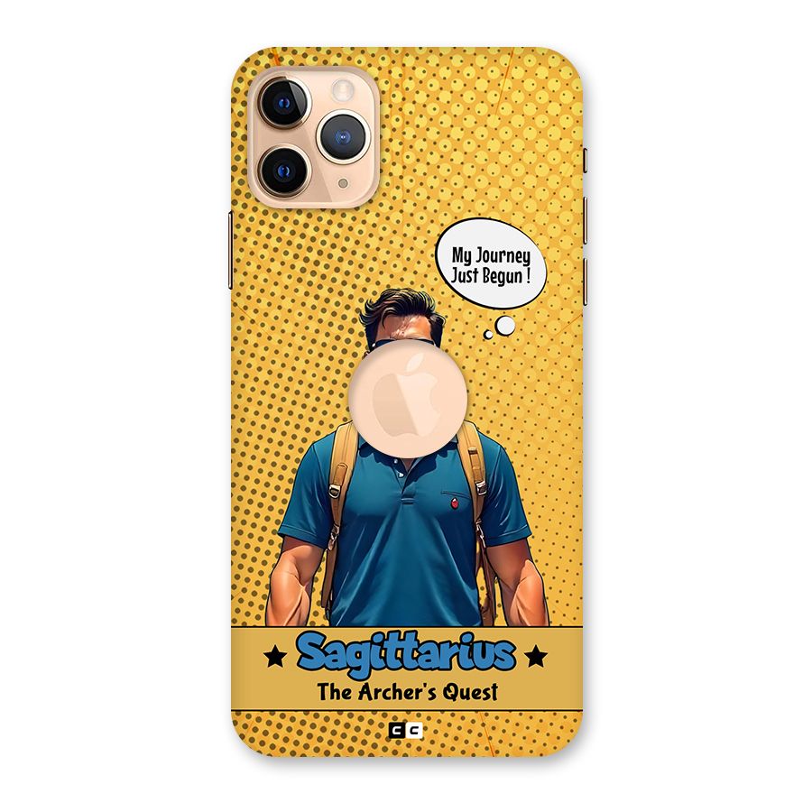 Sagittarius Quest Back Case for iPhone 11 Pro Max Logo Cut