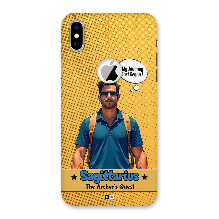 Sagittarius Quest Back Case for iPhone X Logo Cut