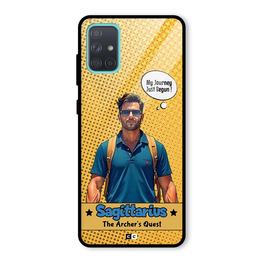 Sagittarius Quest Glass Back Case for Galaxy A71