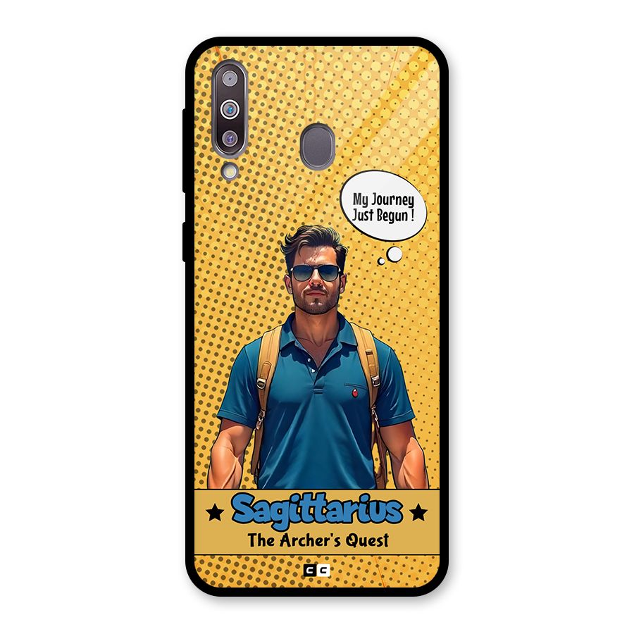 Sagittarius Quest Glass Back Case for Galaxy M30