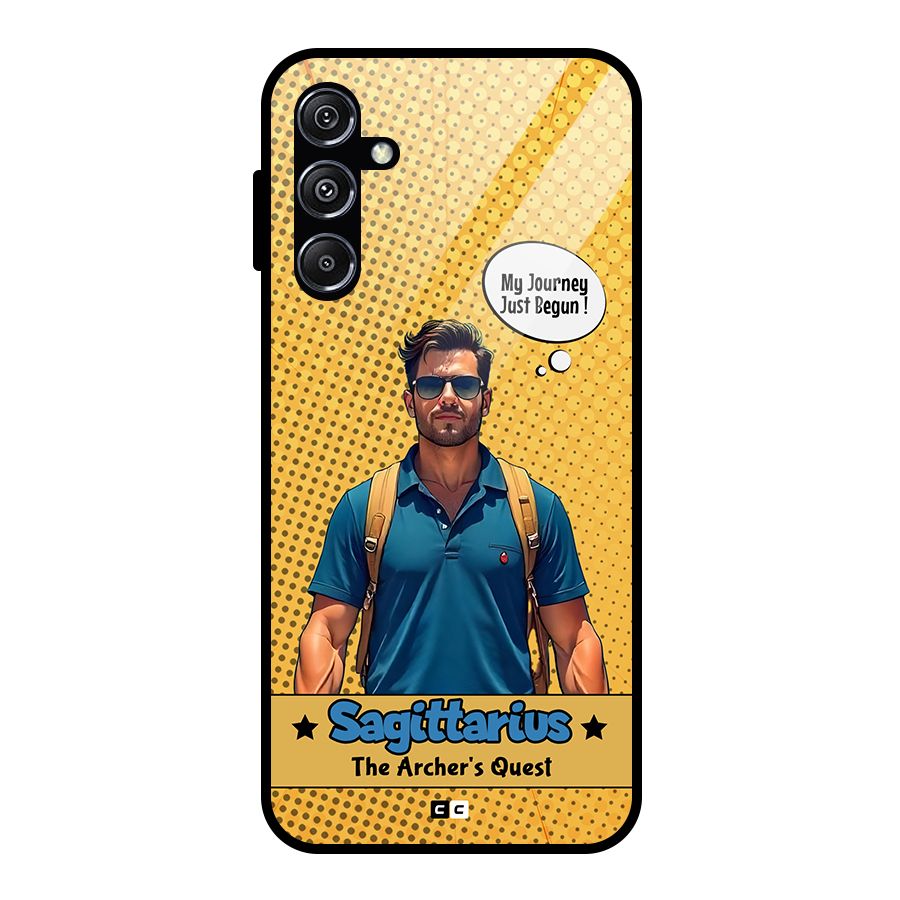 Sagittarius Quest Glass Back Case for Galaxy M34 5G