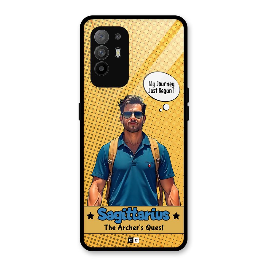 Sagittarius Quest Glass Back Case for Oppo F19 Pro Plus 5G