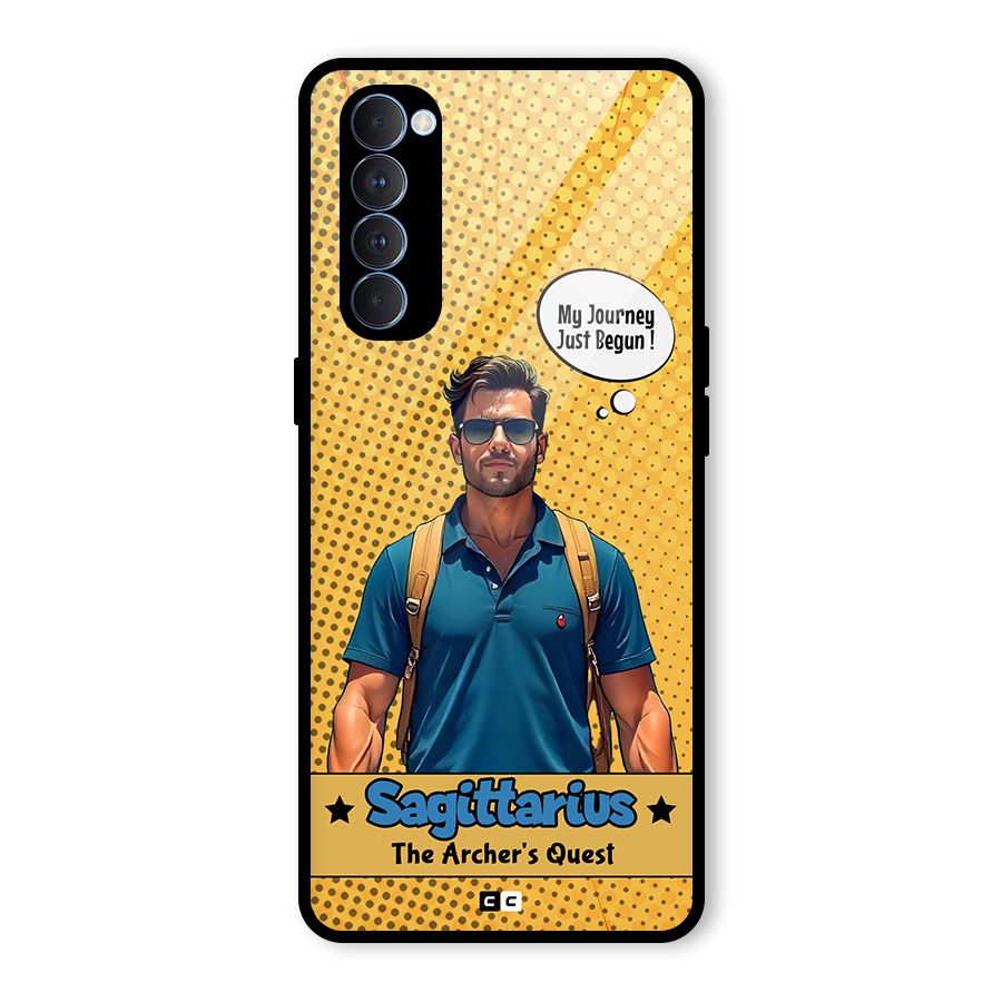 Sagittarius Quest Glass Back Case for Oppo Reno4 Pro