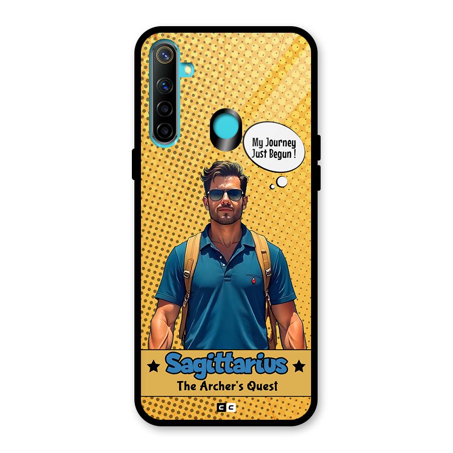 Sagittarius Quest Glass Back Case for Realme 5i
