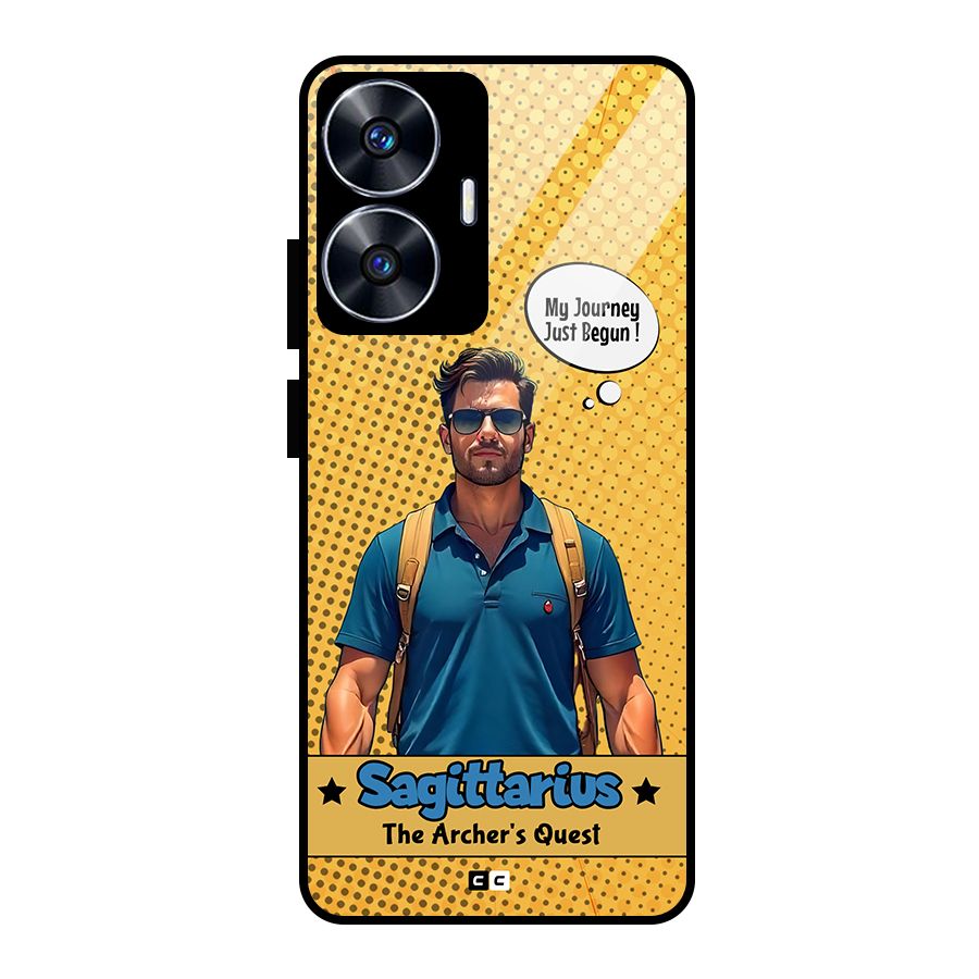 Sagittarius Quest Glass Back Case for Realme Narzo N55