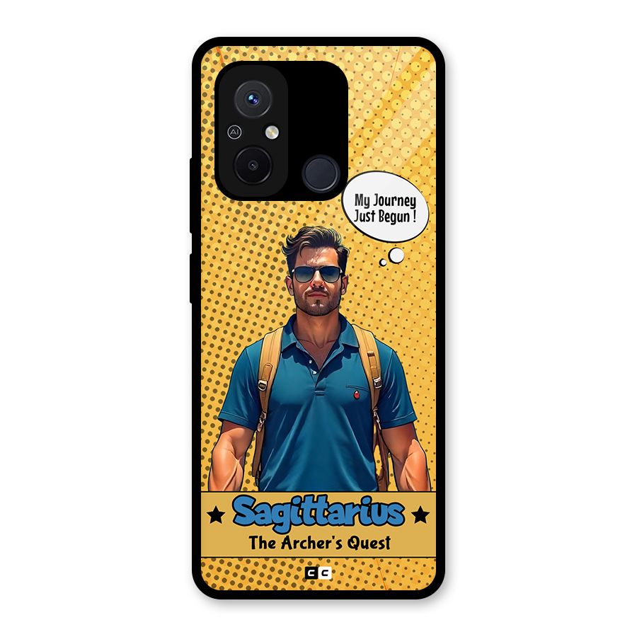 Sagittarius Quest Glass Back Case for Redmi 12C