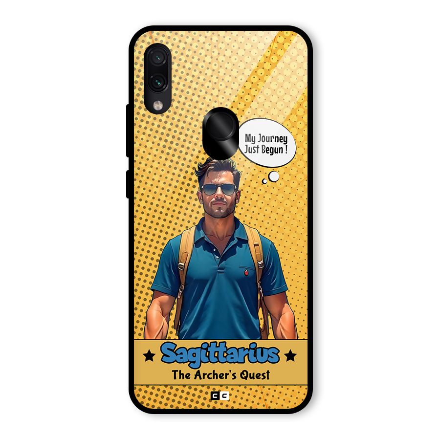 Sagittarius Quest Glass Back Case for Redmi Note 7 Pro