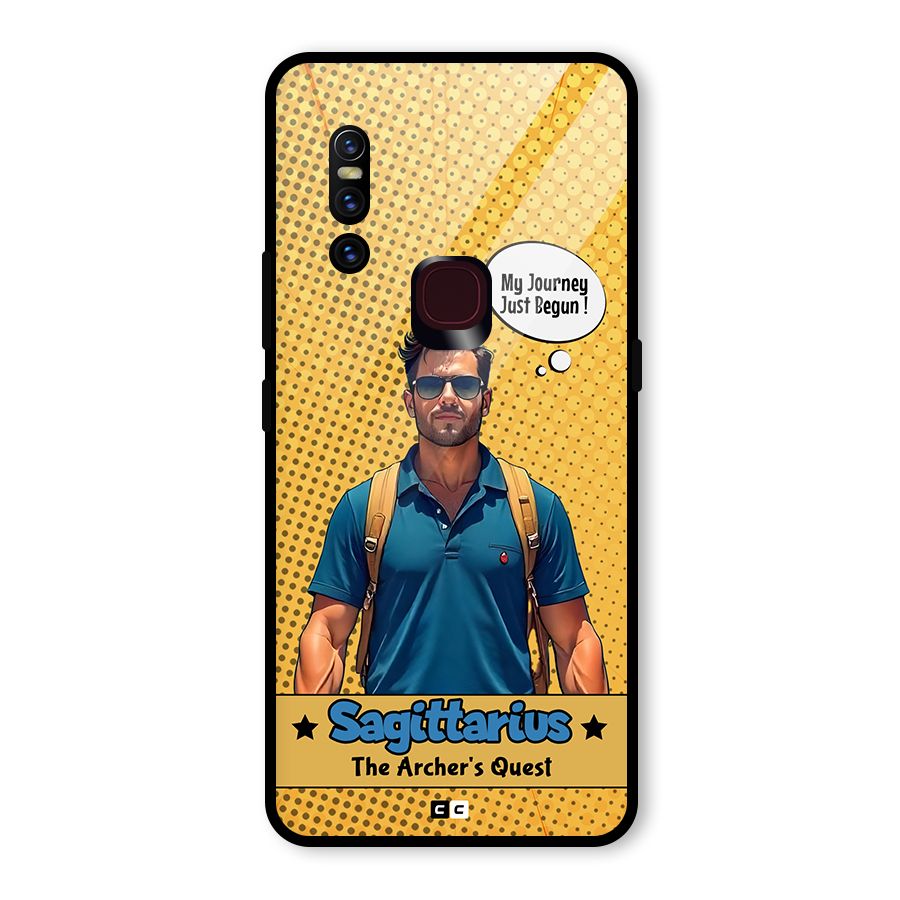 Sagittarius Quest Glass Back Case for Vivo V15