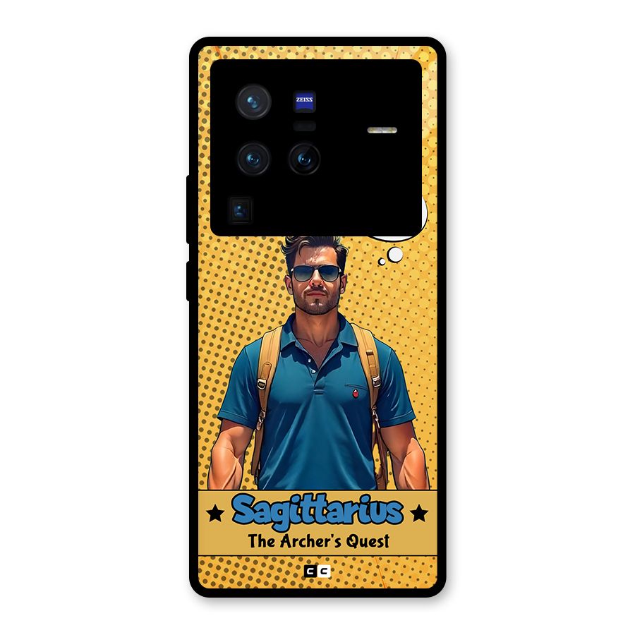 Sagittarius Quest Glass Back Case for Vivo X80 Pro