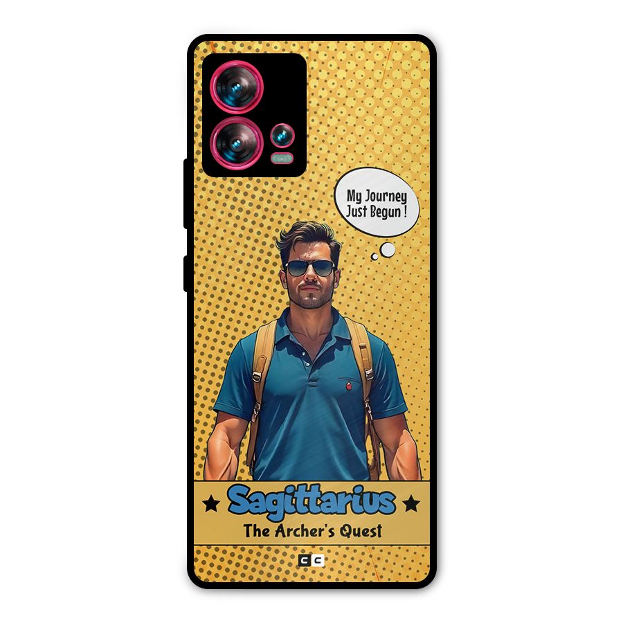 Sagittarius Quest Metal Back Case for Motorola Edge 30 Fusion