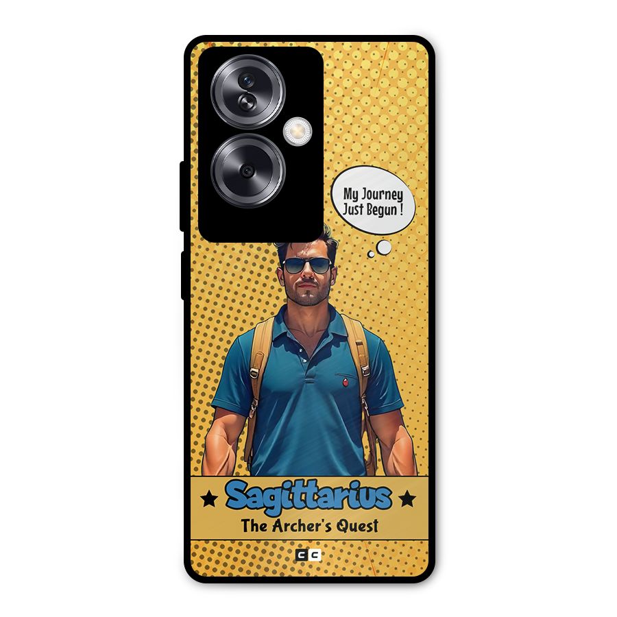 Sagittarius Quest Metal Back Case for Oppo A79 5G
