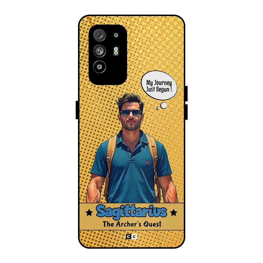 Sagittarius Quest Metal Back Case for Oppo F19 Pro Plus 5G