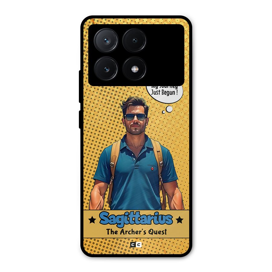 Sagittarius Quest Metal Back Case for Poco X6 Pro