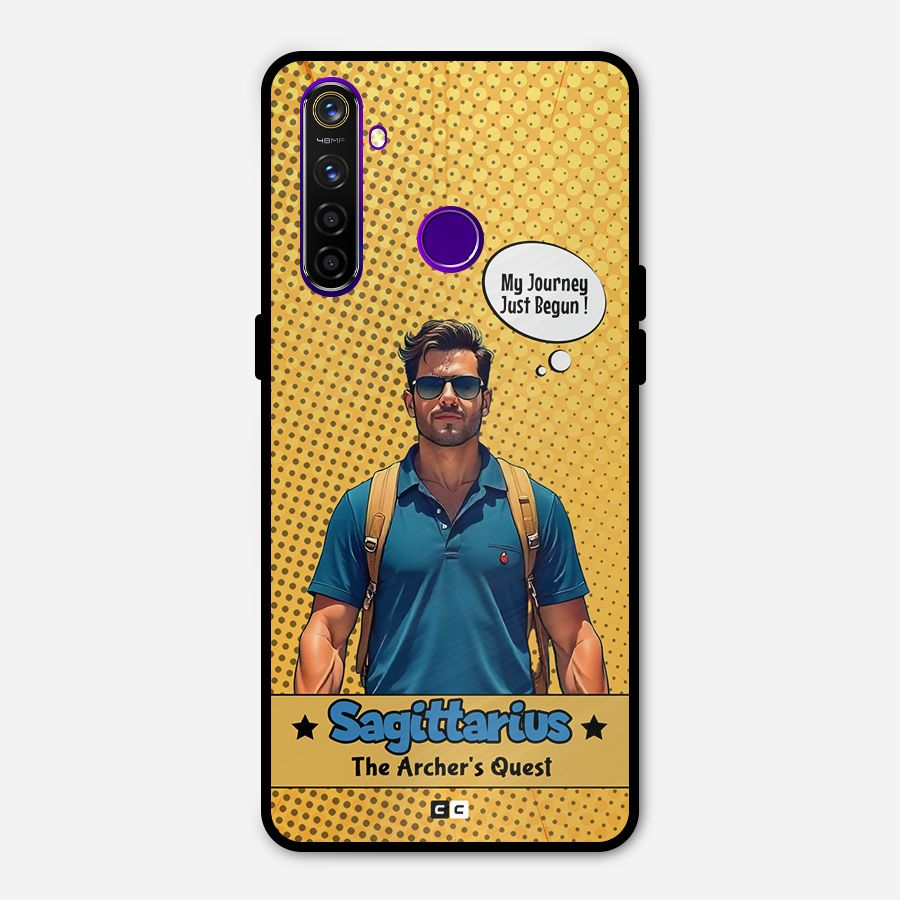 Sagittarius Quest Metal Back Case for Realme 5 Pro