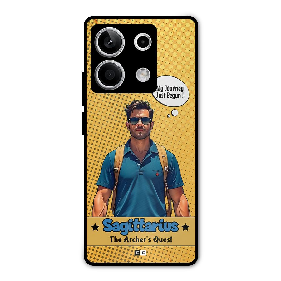 Sagittarius Quest Metal Back Case for Redmi Note 13 5G