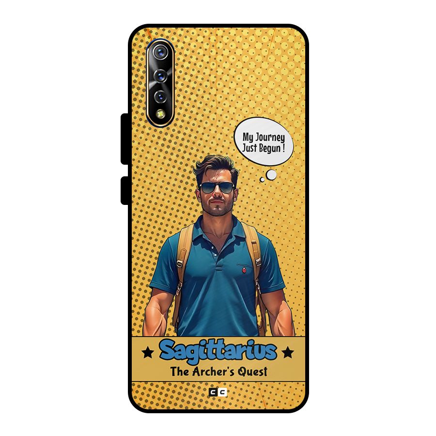 Sagittarius Quest Metal Back Case for Vivo S1