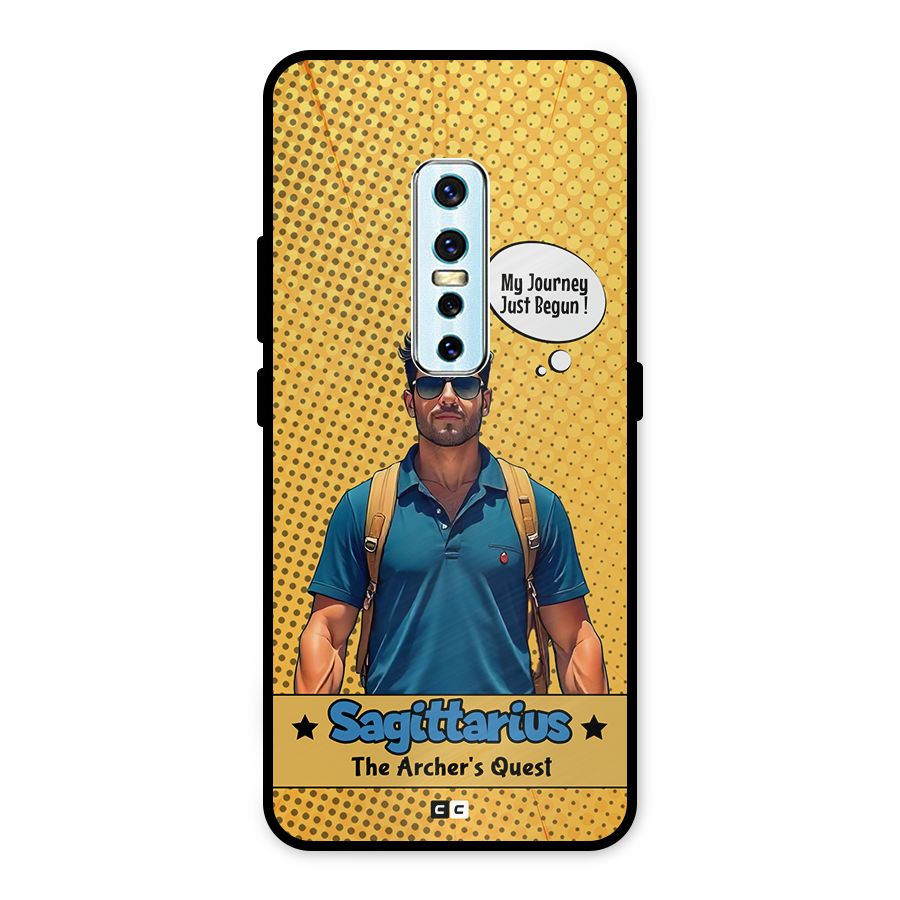 Sagittarius Quest Metal Back Case for Vivo V17 Pro