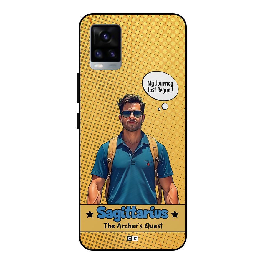 Sagittarius Quest Metal Back Case for Vivo V20 2021