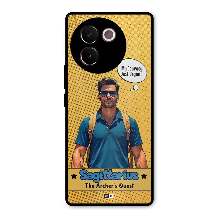 Sagittarius Quest Metal Back Case for Vivo V30e