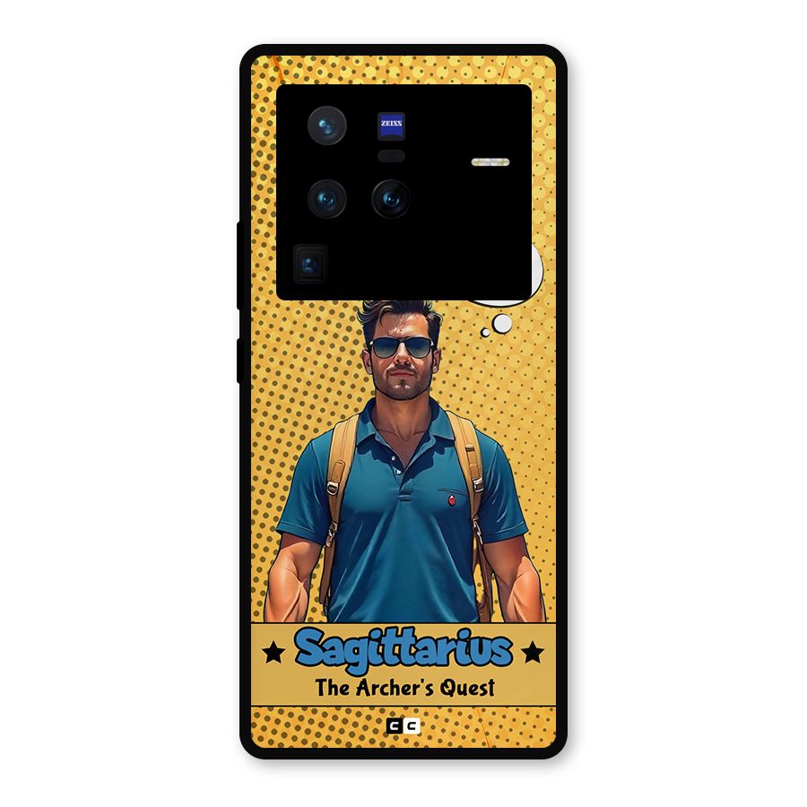 Sagittarius Quest Metal Back Case for Vivo X80 Pro