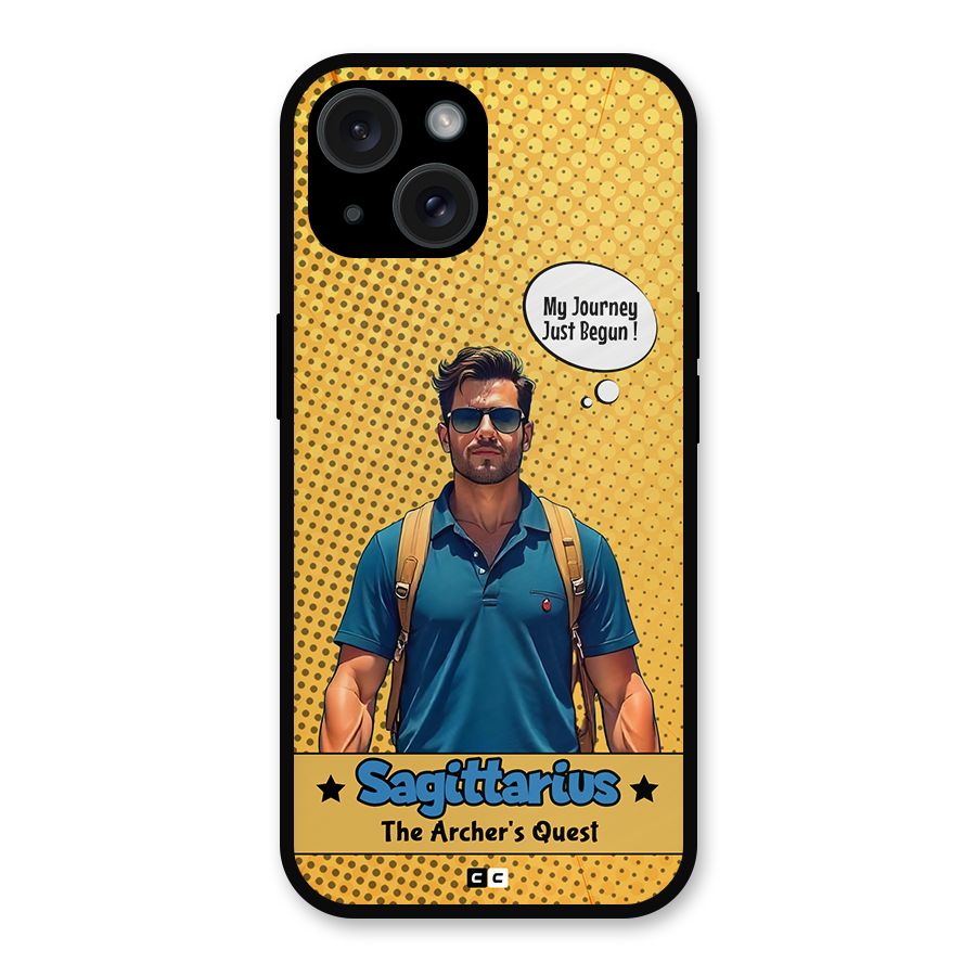 Sagittarius Quest Metal Back Case for iPhone 15