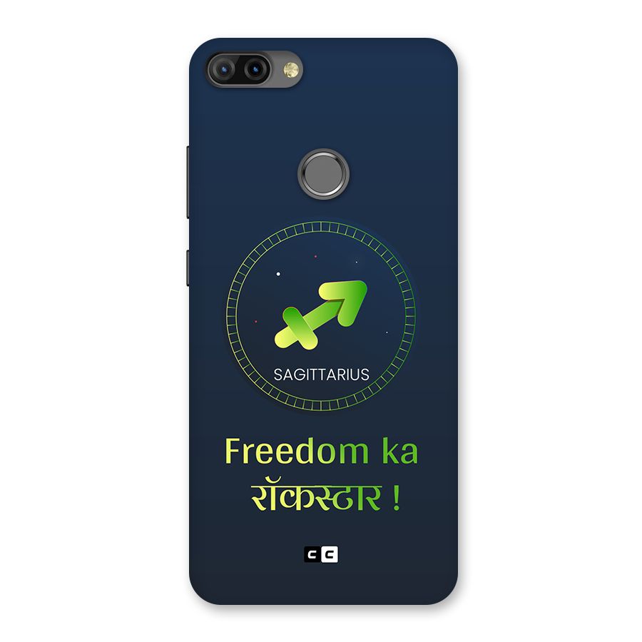 Sagittarius Rockstar Back Case for Infinix Hot 6 Pro