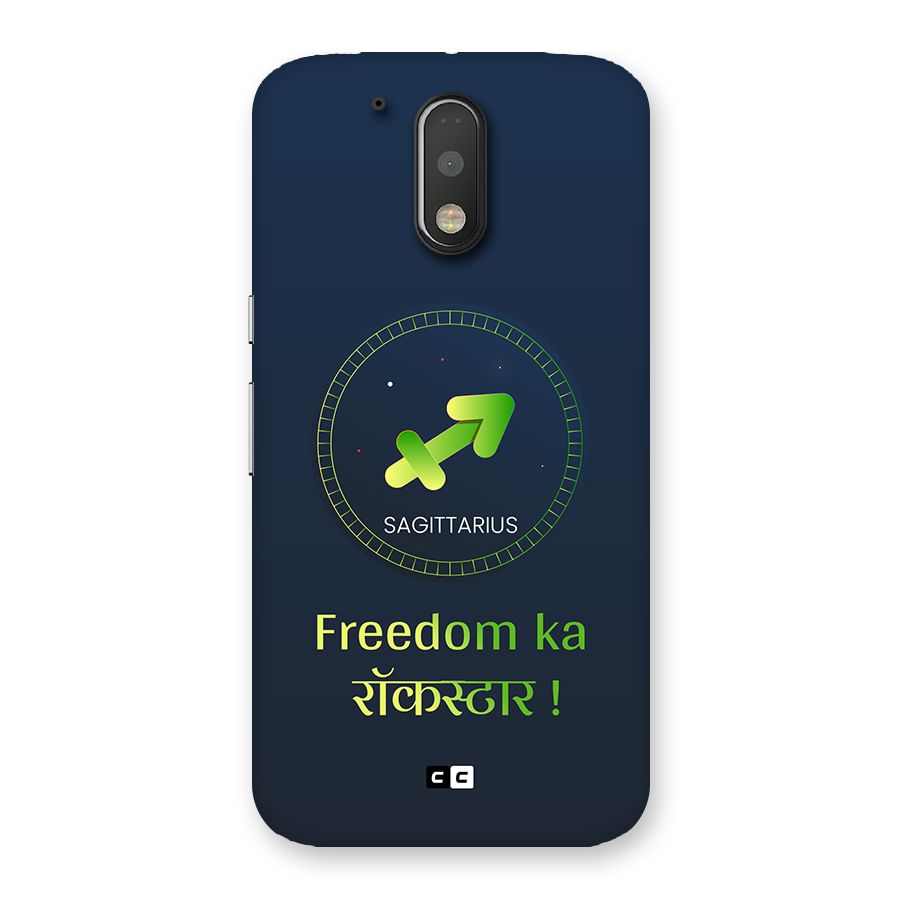 Sagittarius Rockstar Back Case for Moto G4 Plus