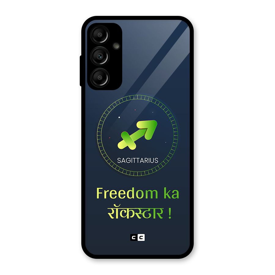 Sagittarius Rockstar Glass Back Case for Galaxy A14 5G