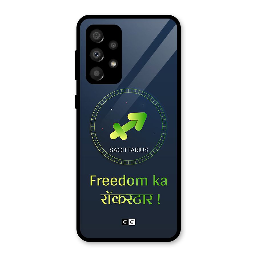 Sagittarius Rockstar Glass Back Case for Galaxy A32