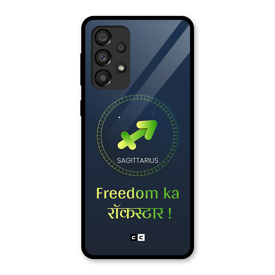 Sagittarius Rockstar Glass Back Case for Galaxy A33 5G
