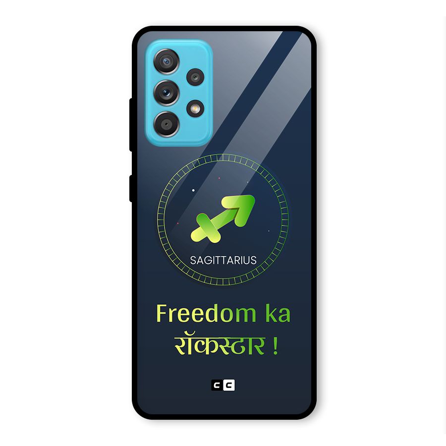 Sagittarius Rockstar Glass Back Case for Galaxy A52