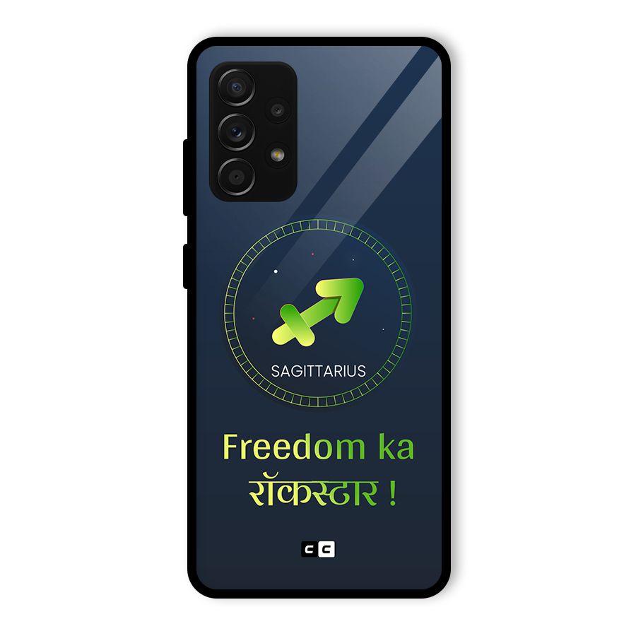 Sagittarius Rockstar Glass Back Case for Galaxy A53 5G