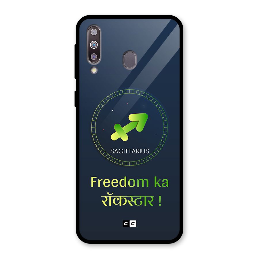 Sagittarius Rockstar Glass Back Case for Galaxy M30