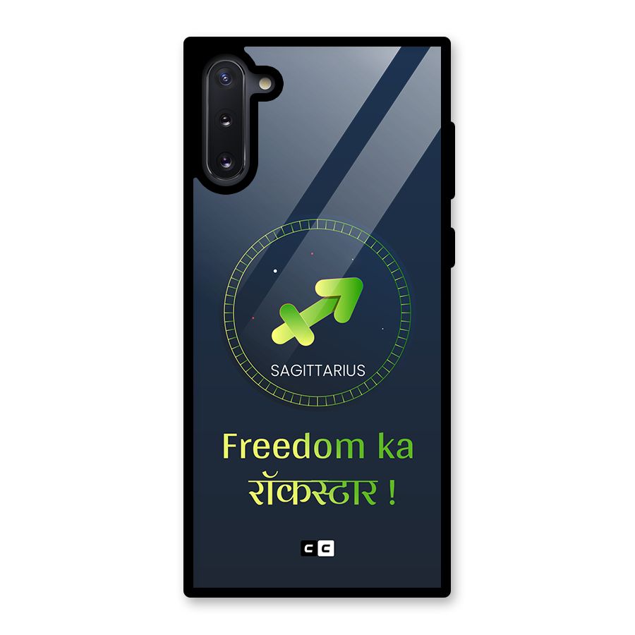Sagittarius Rockstar Glass Back Case for Galaxy Note 10
