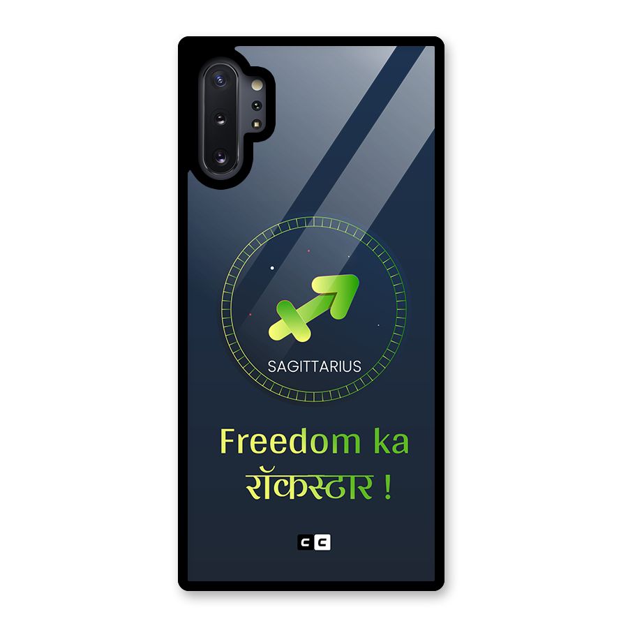 Sagittarius Rockstar Glass Back Case for Galaxy Note 10 Plus