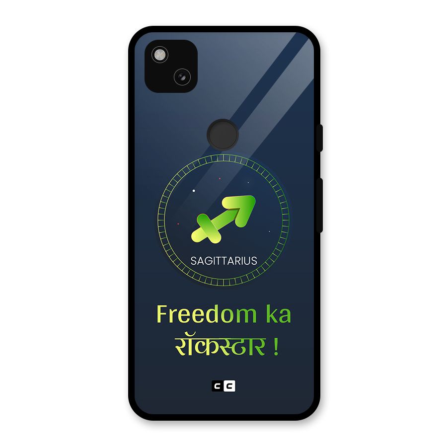 Sagittarius Rockstar Glass Back Case for Google Pixel 4a