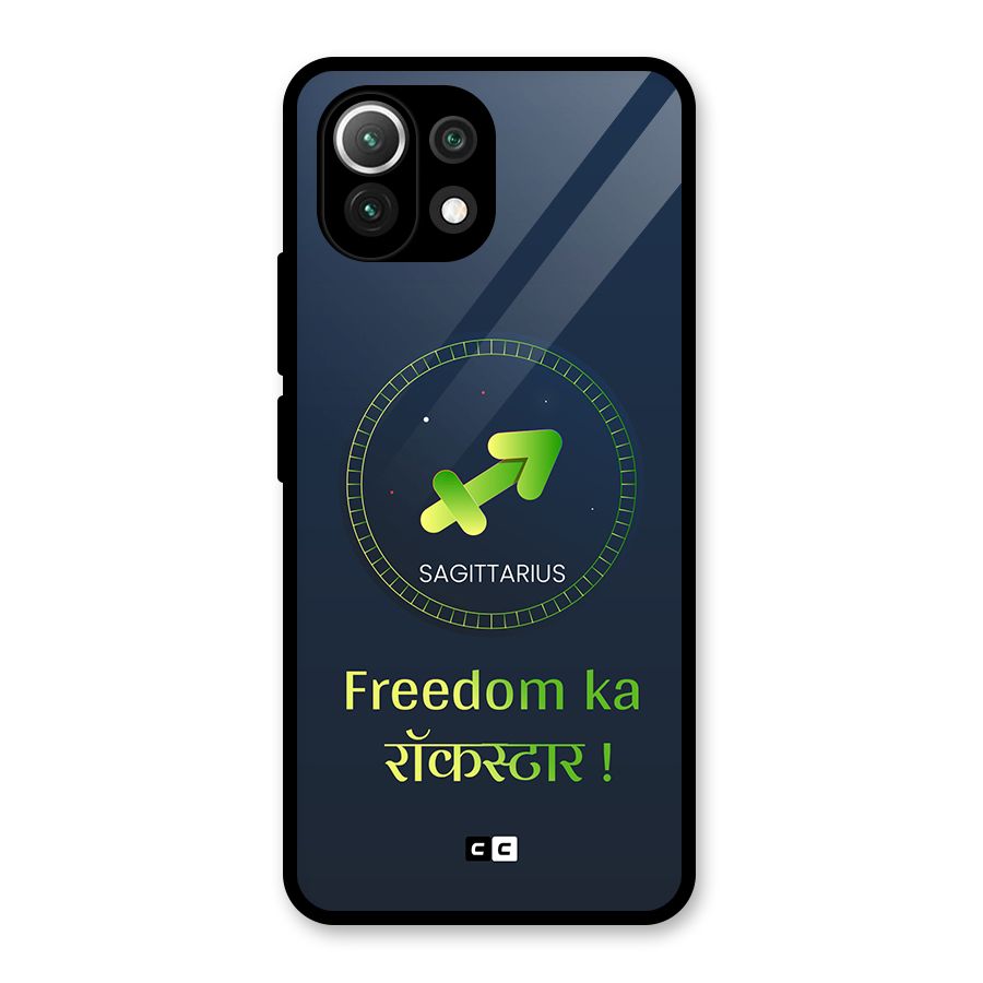 Sagittarius Rockstar Glass Back Case for Mi 11 Lite