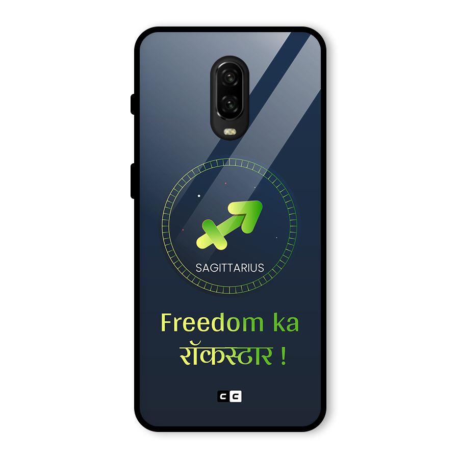 Sagittarius Rockstar Glass Back Case for OnePlus 6T