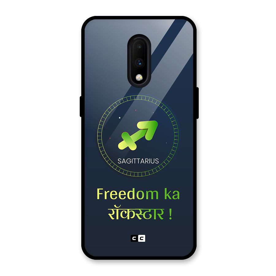 Sagittarius Rockstar Glass Back Case for OnePlus 7