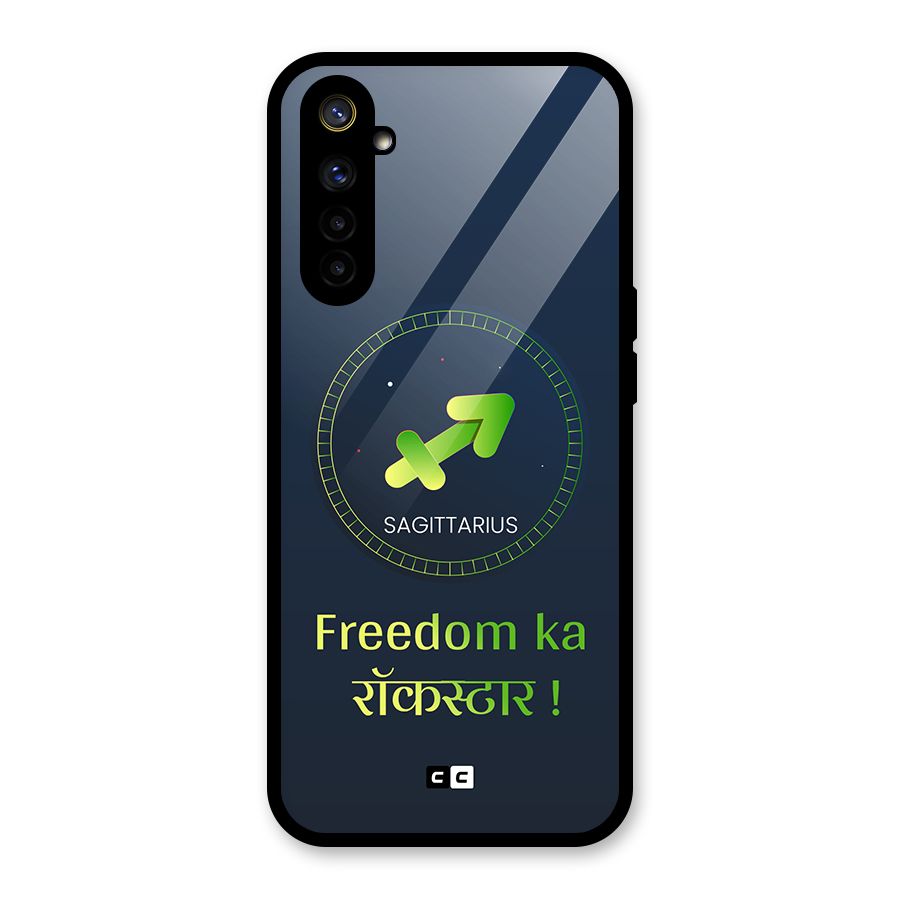 Sagittarius Rockstar Glass Back Case for Realme 6
