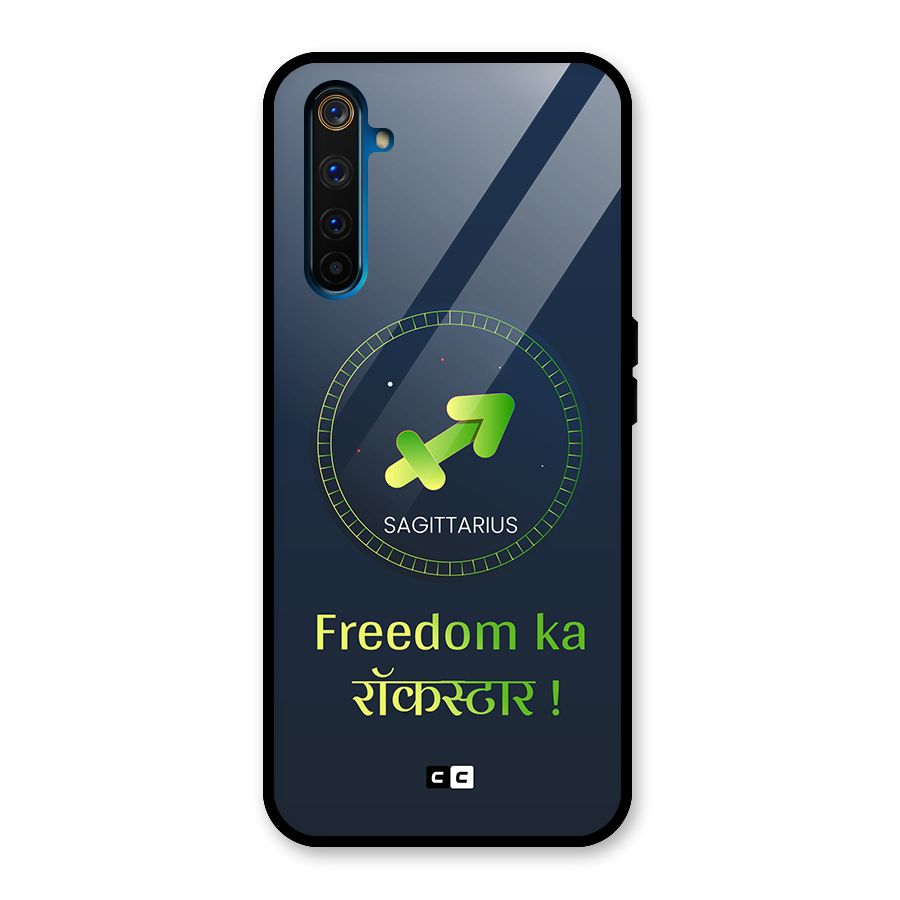 Sagittarius Rockstar Glass Back Case for Realme 6 Pro
