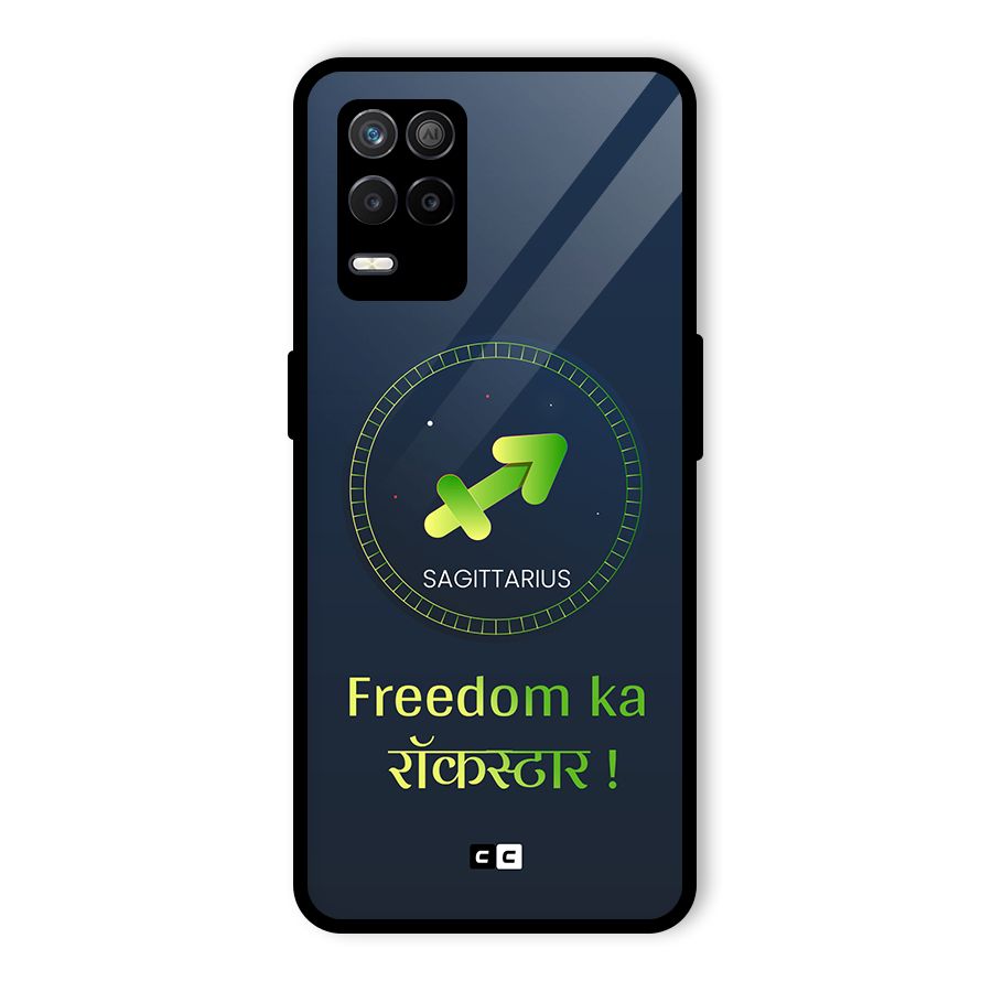 Sagittarius Rockstar Glass Back Case for Realme 8s 5G