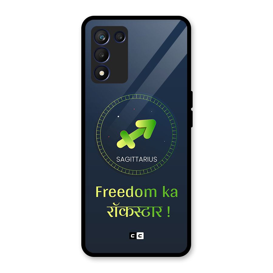 Sagittarius Rockstar Glass Back Case for Realme 9 5G Speed